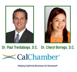 Chiropractors San Diego CA Paul Trentalange And Cheryl Borrego CalChamber